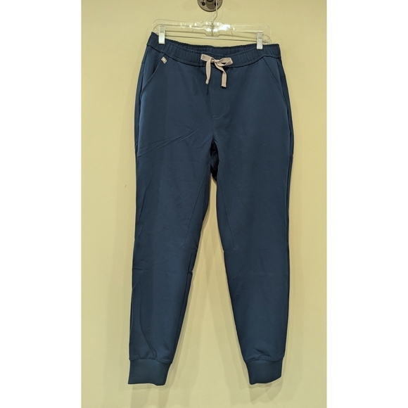 NWT Figs Tansen Slim Jogger In Dark Teal Blue Size Medium Short - Picture 1 of 8
